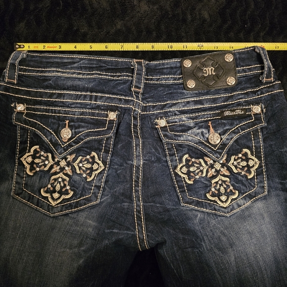 Miss Me Blue Boot Cut Jeans Women's Size 31 - Picture 4 of 7